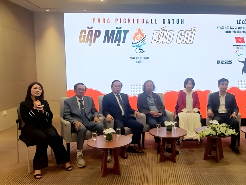 Ủy ban Paralympic Việt Nam công bố chuỗi giải Paranatuh Pickleball